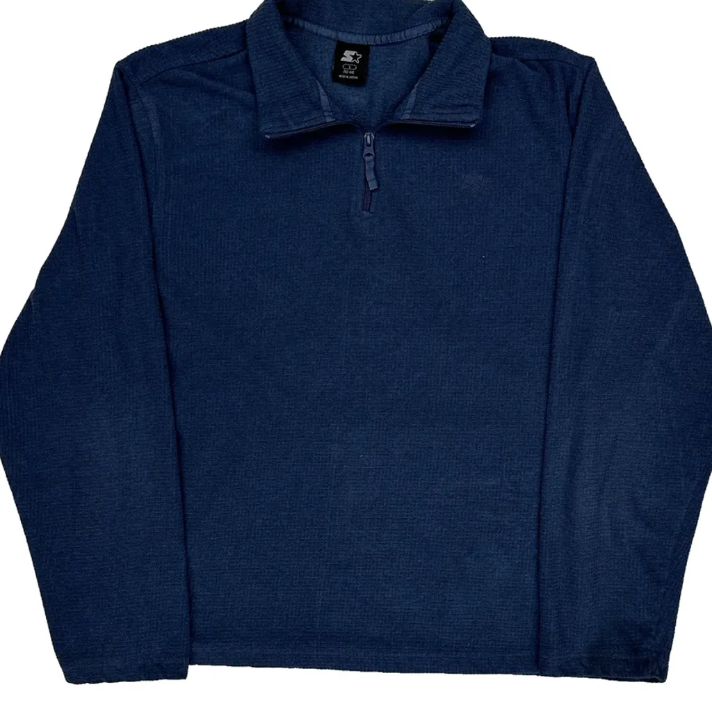 Starter Fleece - Large Blue Cotton - Image 4