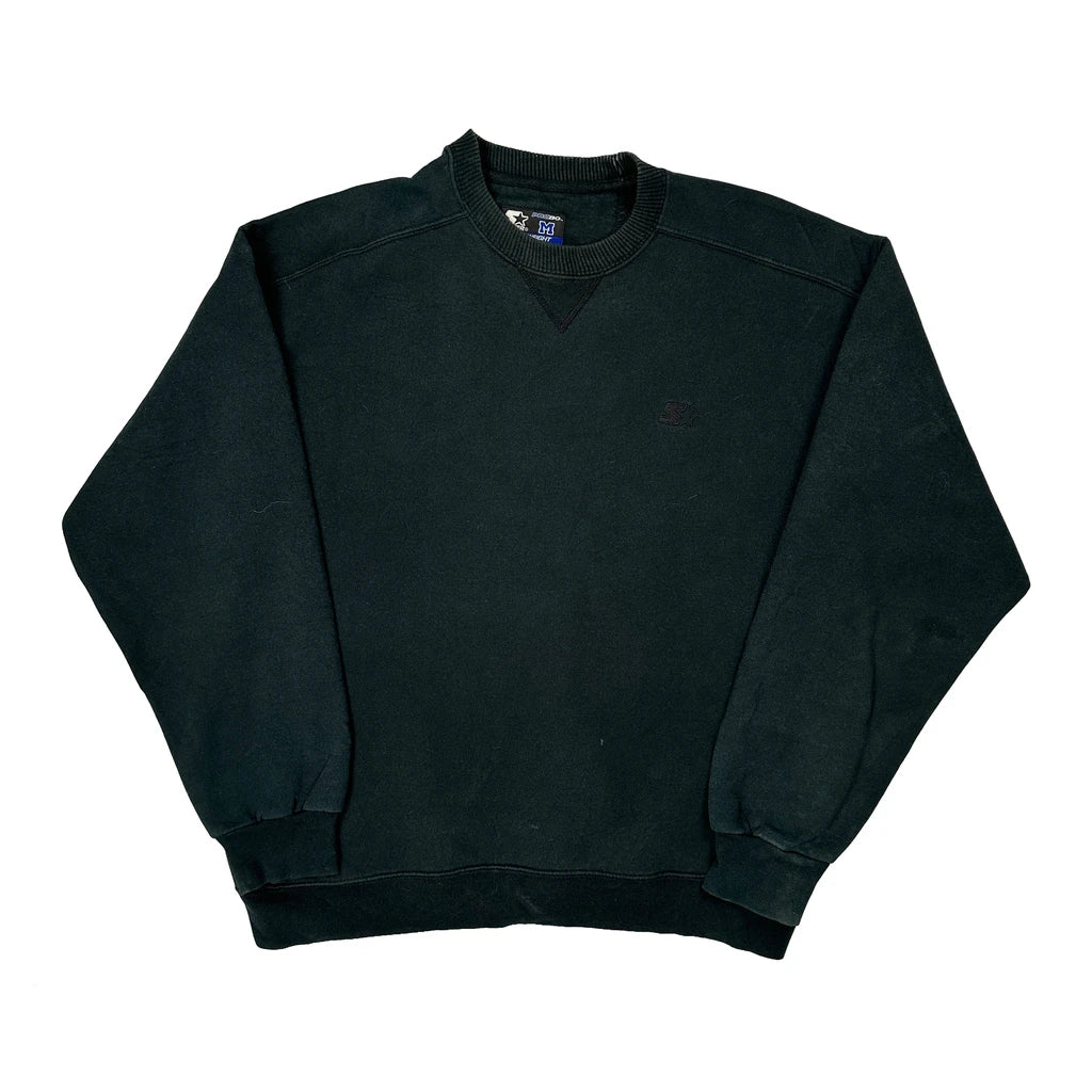 Starter Sweatshirt - Medium Black Cotton