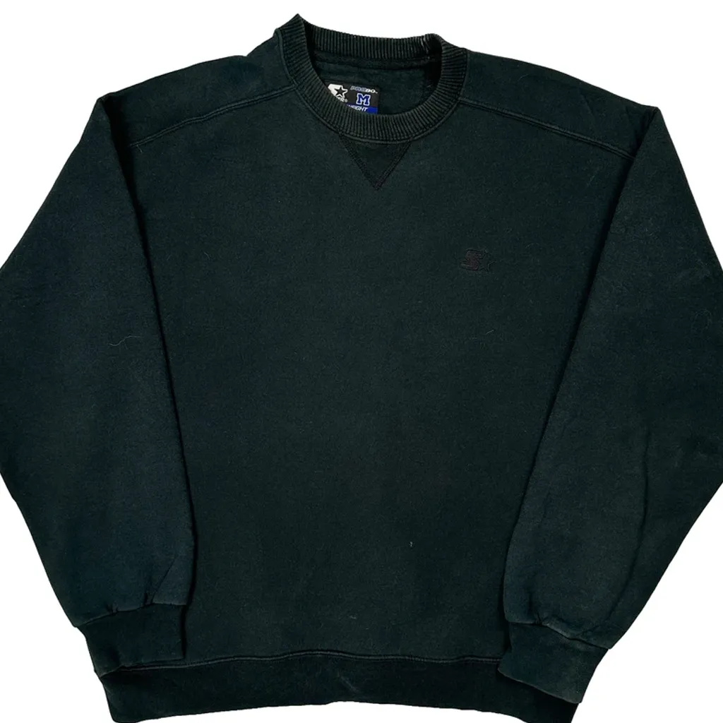 Starter Sweatshirt - Medium Black Cotton - Image 5