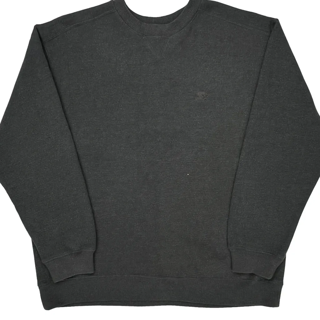Starter Sweatshirt - Large Gray Cotton - Image 5