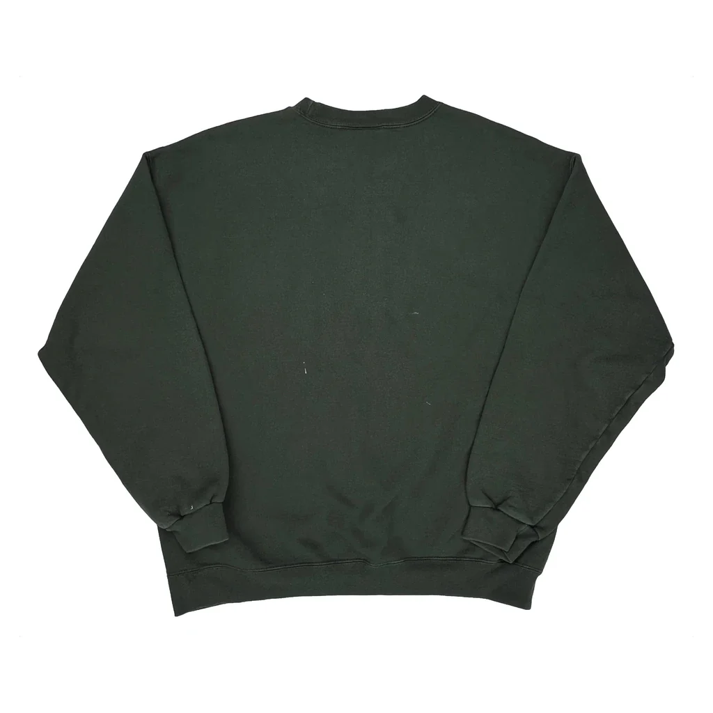 Starter Sweatshirt - Medium Green Cotton Blend - Image 2