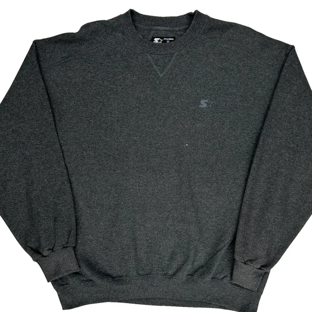 Starter Sweatshirt - Large Grey Cotton Blend - Image 5