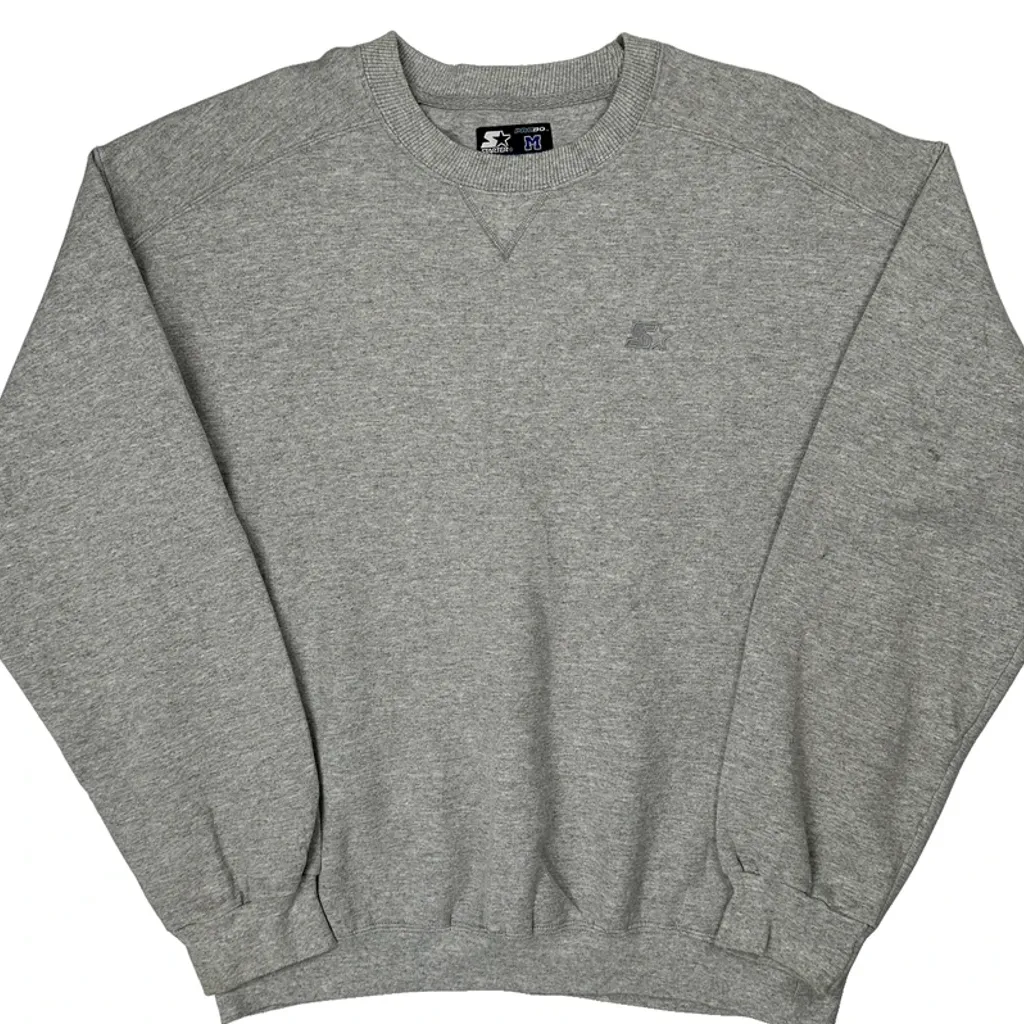 Starter Sweatshirt - Medium Grey Cotton - Image 4