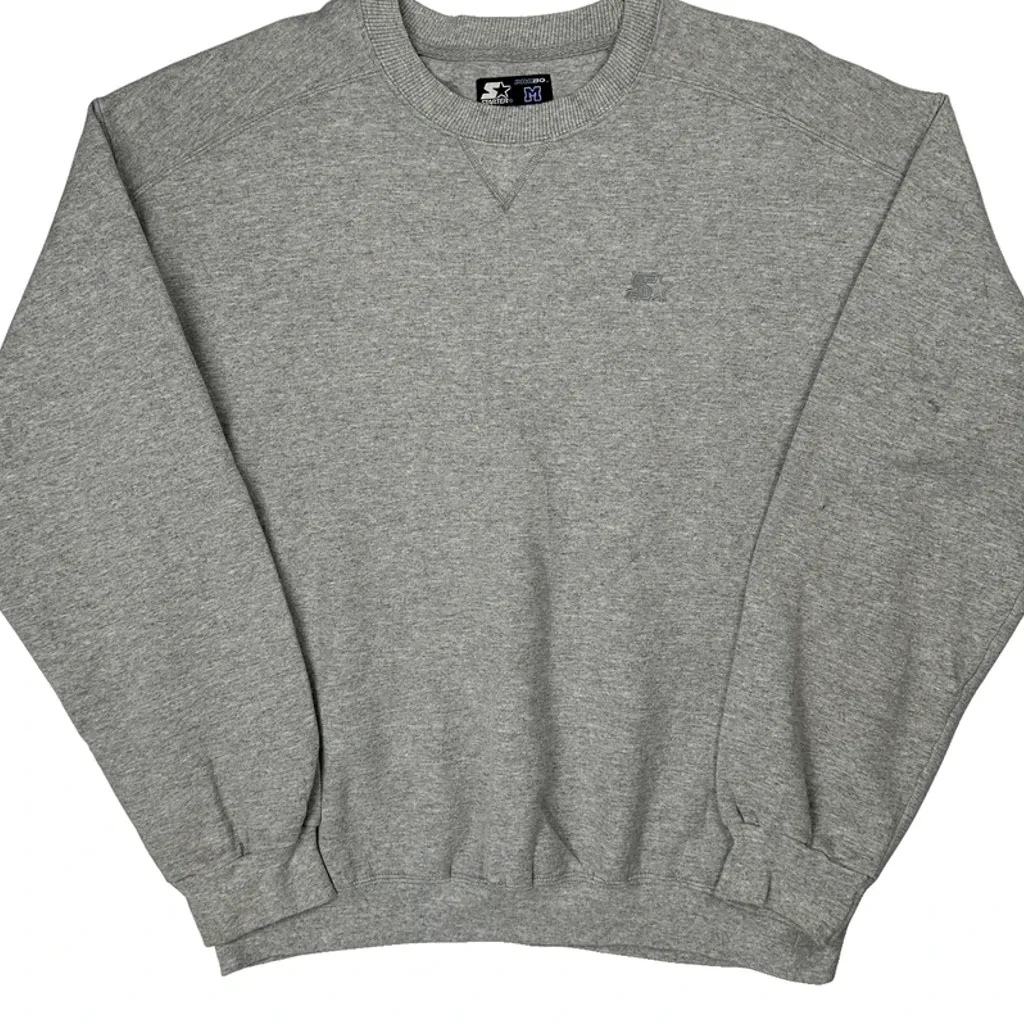 Starter Sweatshirt - Medium Grey Cotton - Image 5