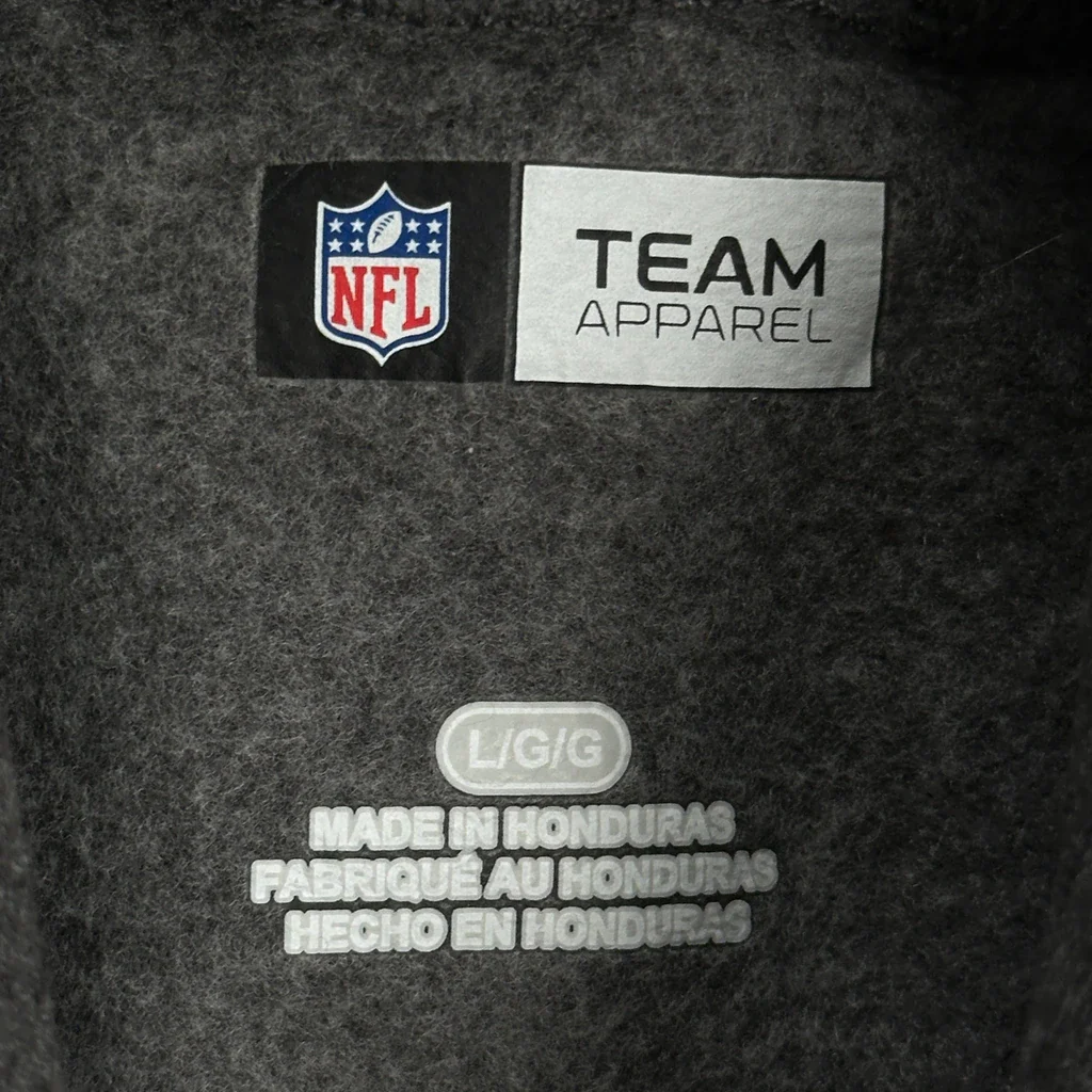 Steel City Football Nfl Hoodie - Large Grey Cotton - Image 3