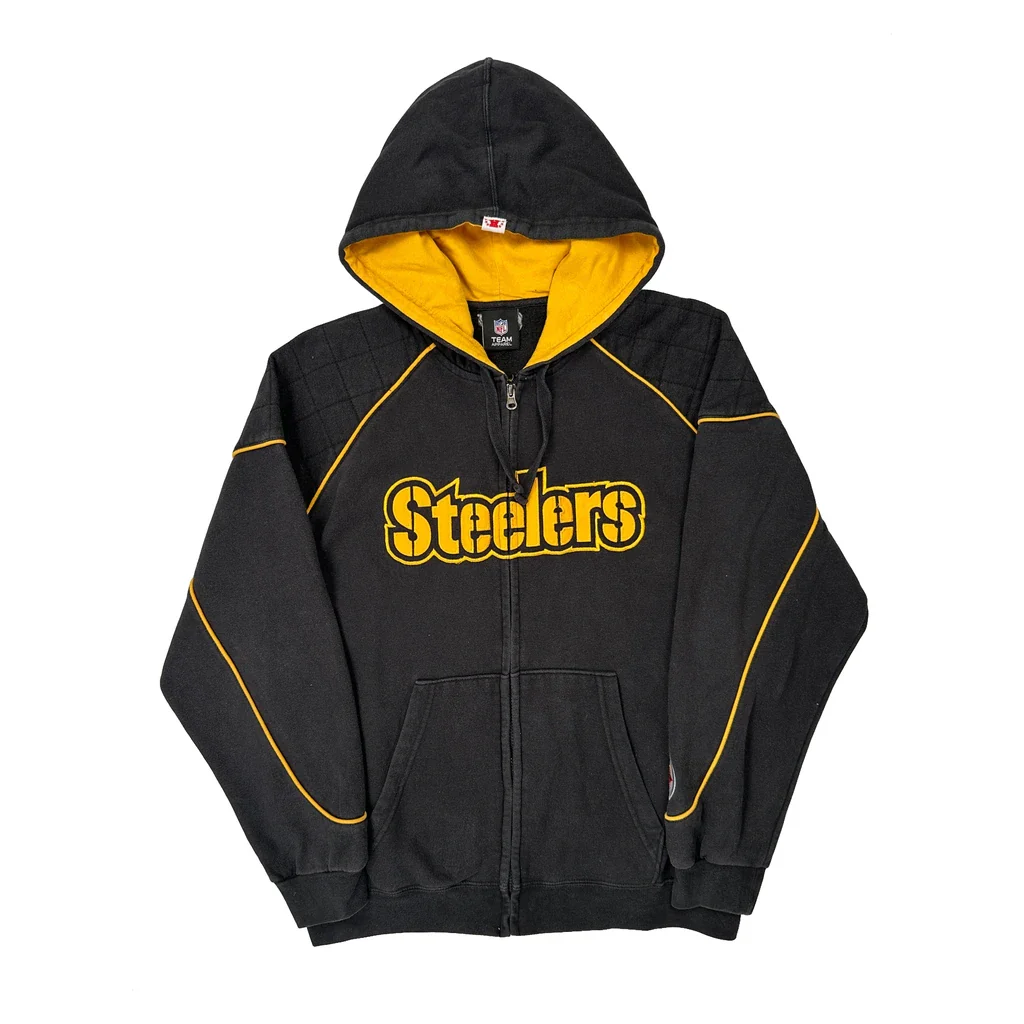 Steelers N.F.L. Team Apparel Hoodie - XL Black Cotton
