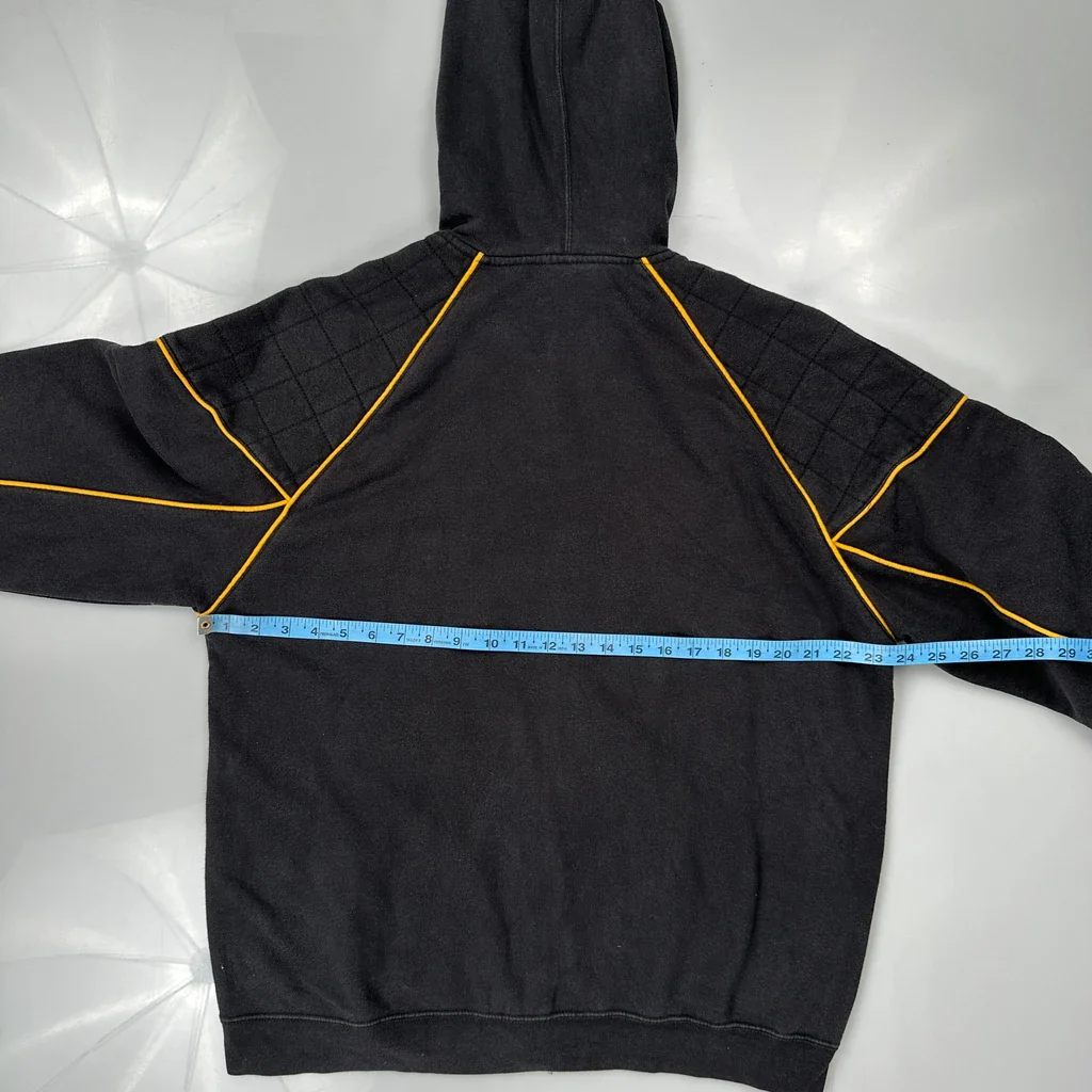 Steelers N.F.L. Team Apparel Hoodie - XL Black Cotton - Image 3