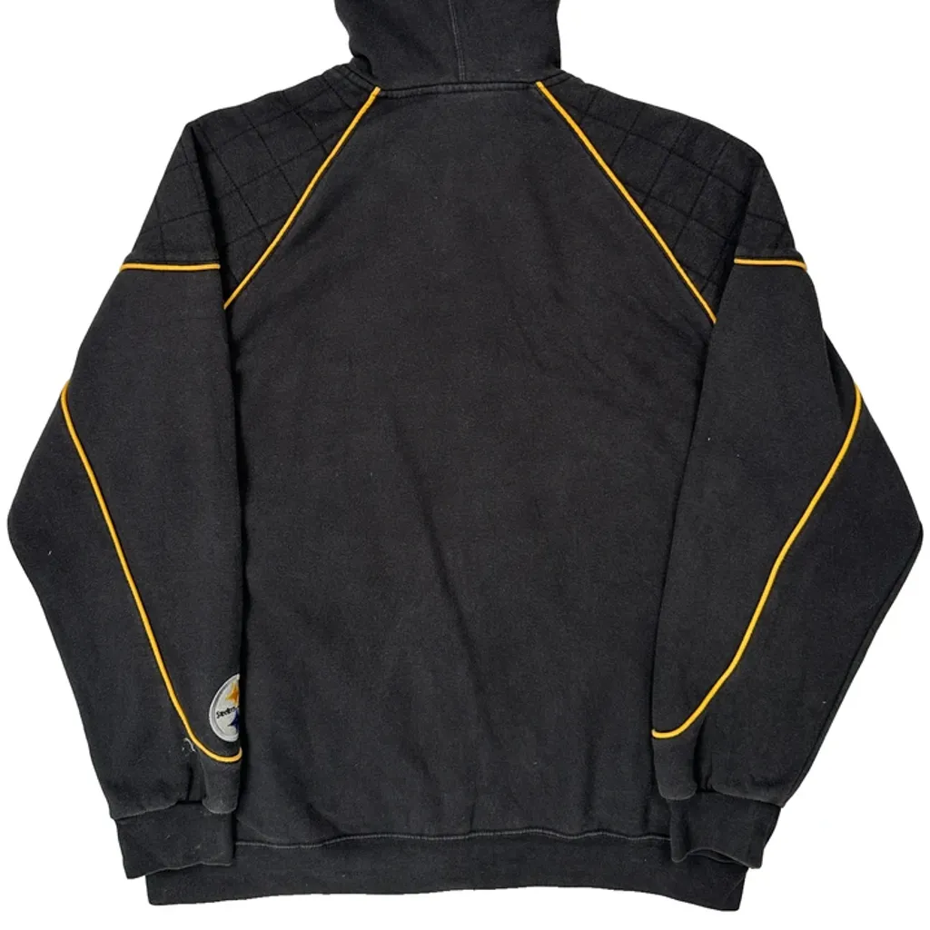 Steelers N.F.L. Team Apparel Hoodie - XL Black Cotton - Image 6
