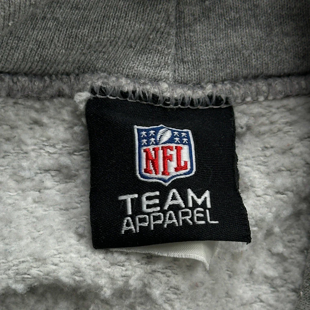 Steelers Nfl Hoodie - Large Grey Cotton Blend - Image 4