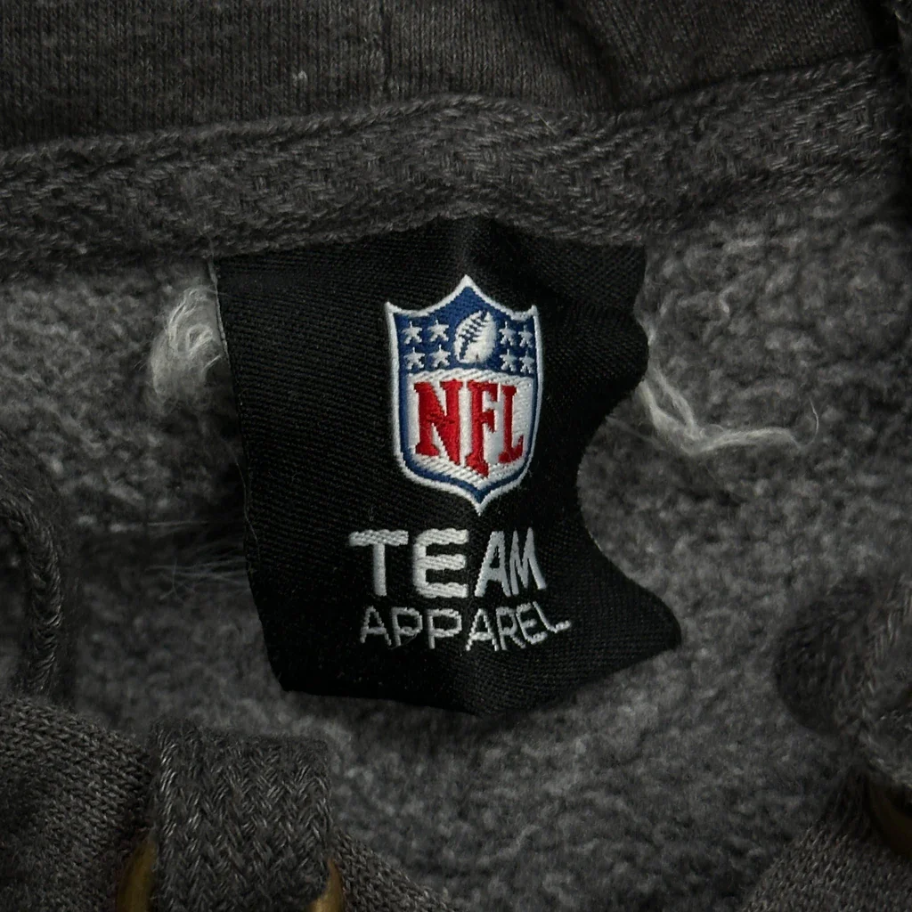 Steelers Nfl Hoodie - XL Grey Cotton Blend - Image 4