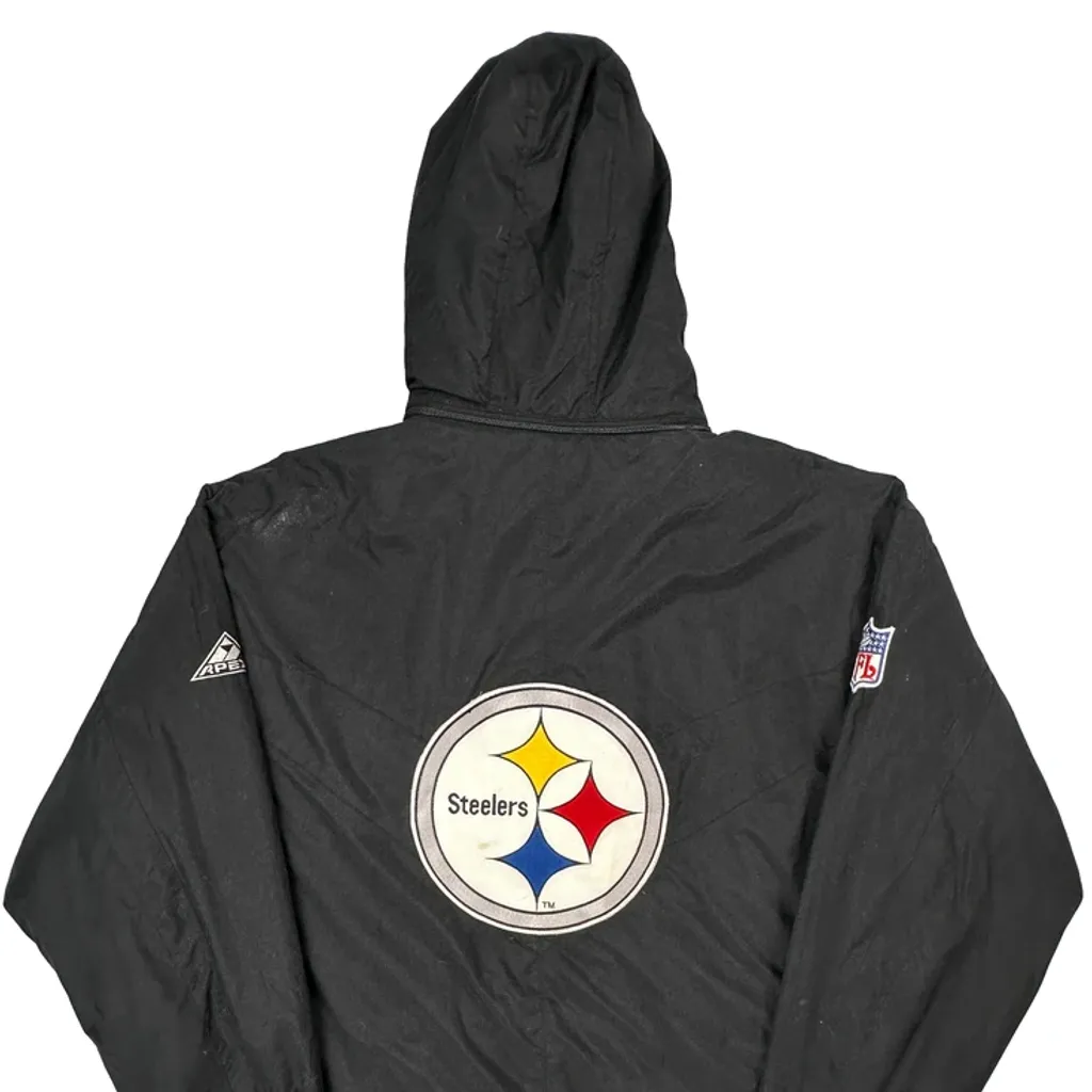 Steelers Nfl Football Jacket - XL Black Polyester - Image 7