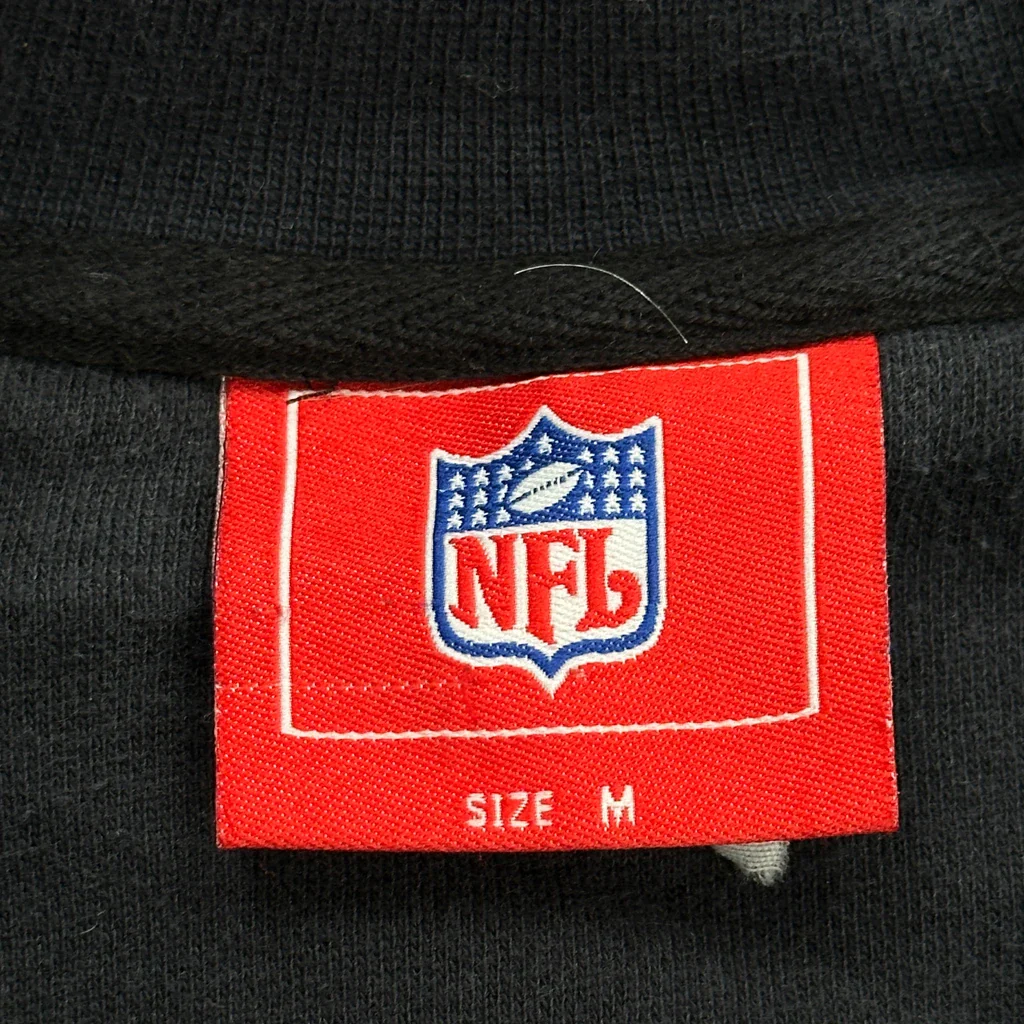 Steelers Nfl Football Sweatshirt - Medium Black Cotton - Image 3