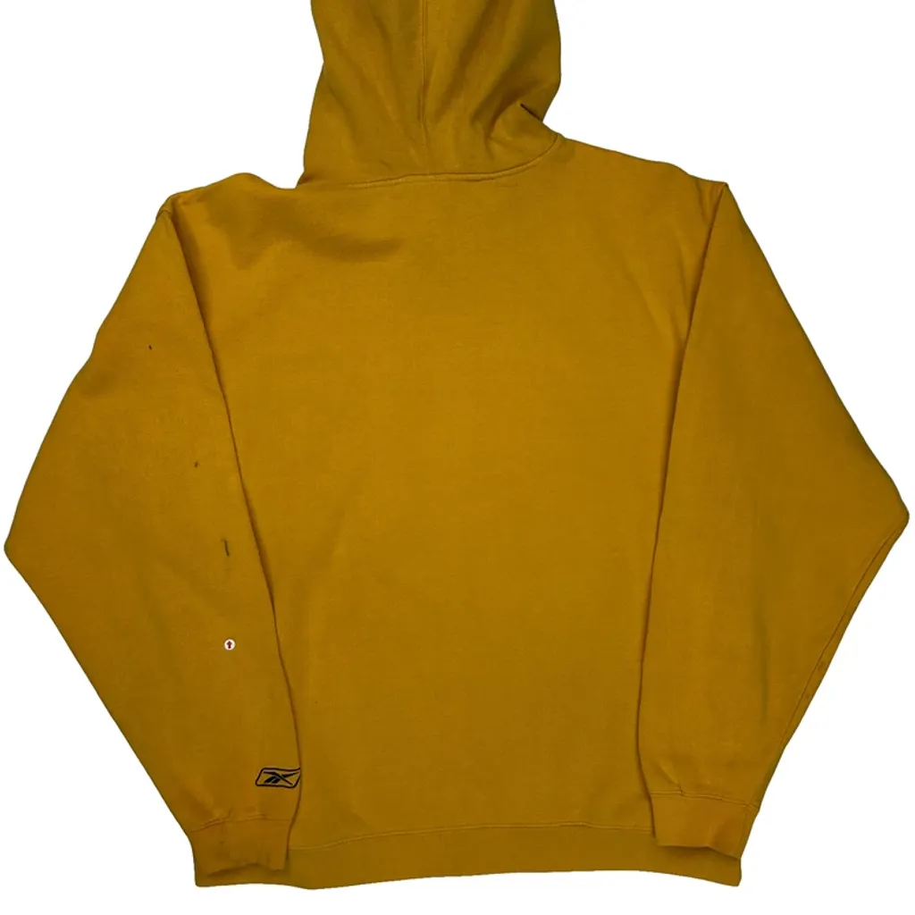 Steelers Reebok Football Hoodie - Medium Yellow Cotton - Image 8