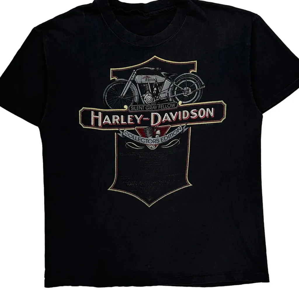 Steele'S Bloomfield, Nj Harley Davidson Graphic T-Shirt - Medium Black Cotton - Image 4