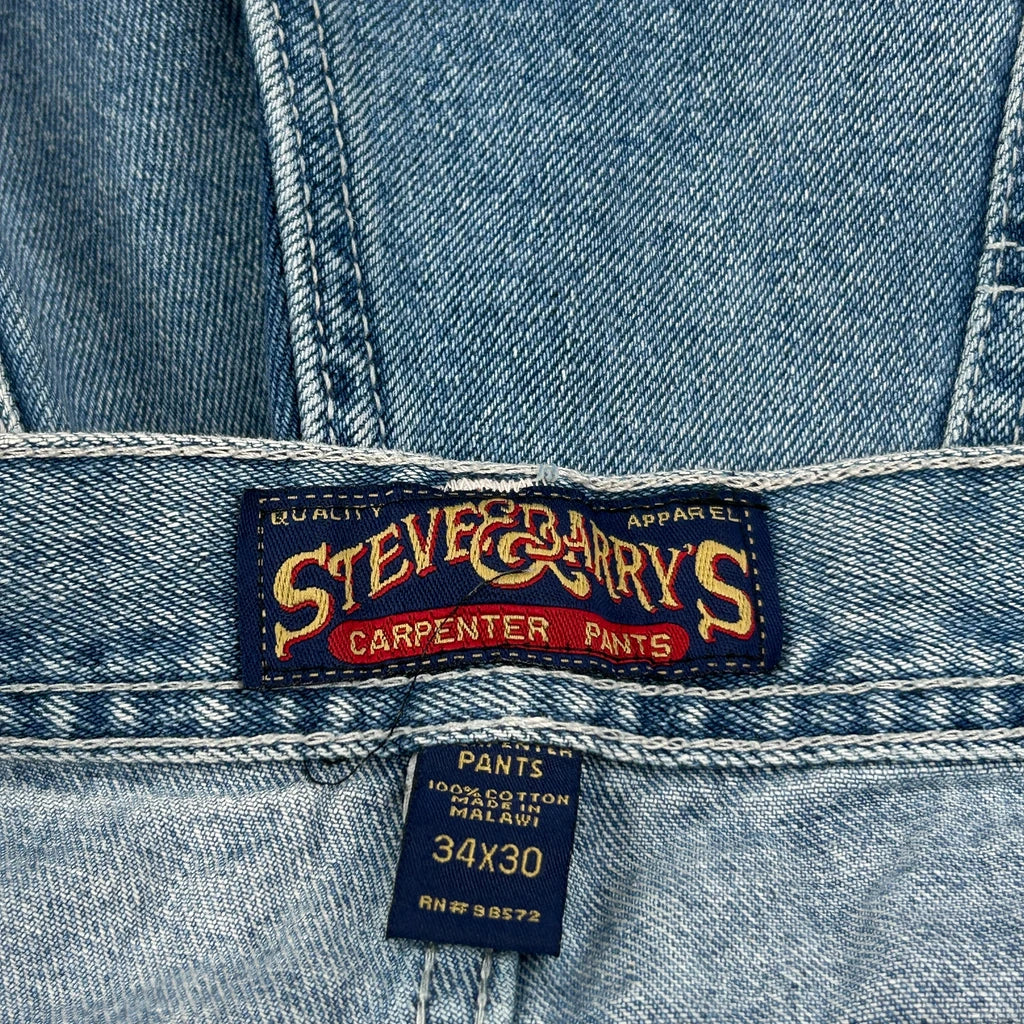 Steve & Barry Carpenter Jeans - 34W 29L Blue Cotton - Image 6