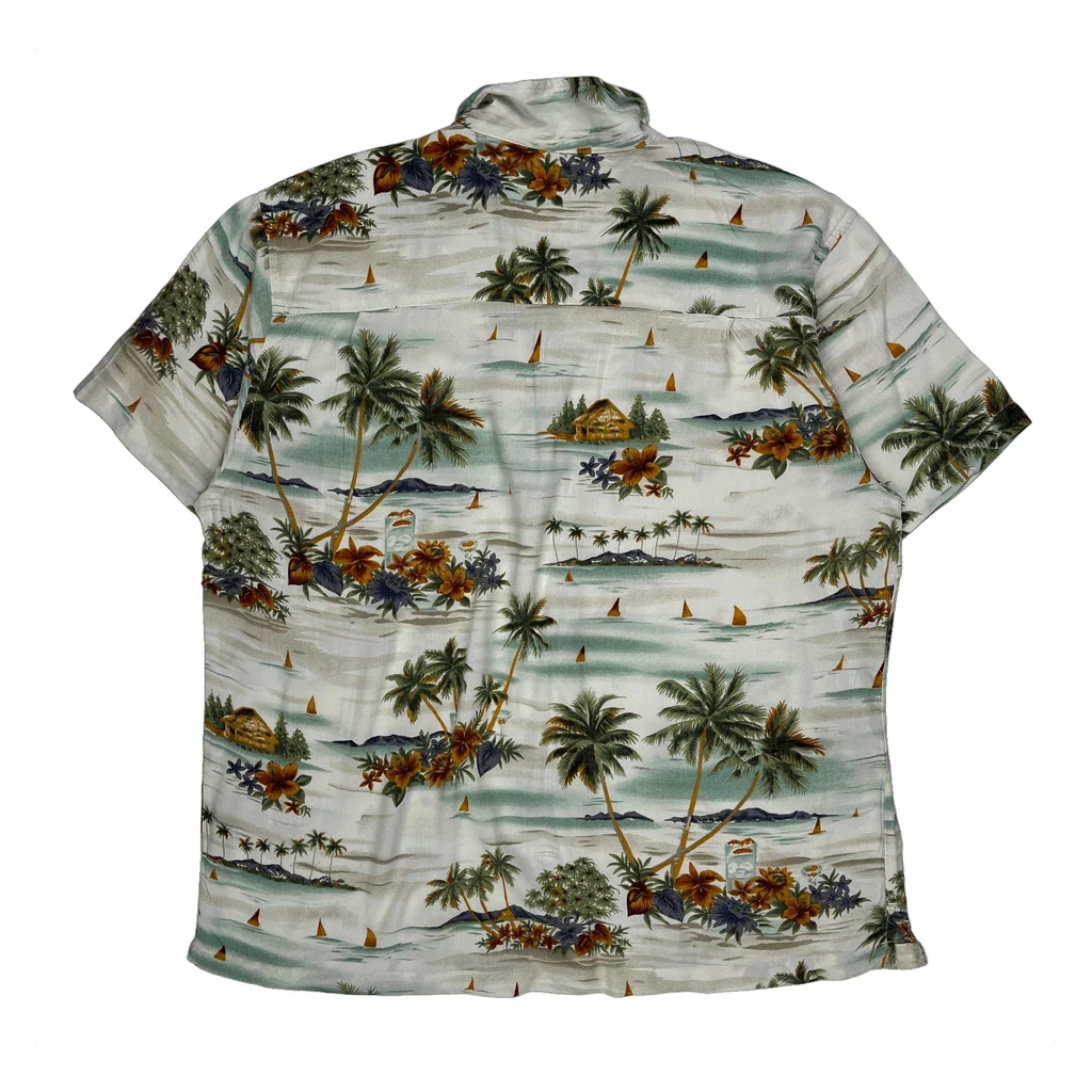 Steve & Barry Floral Hawaiian Shirt - XL Multicoloured Viscose - Image 2