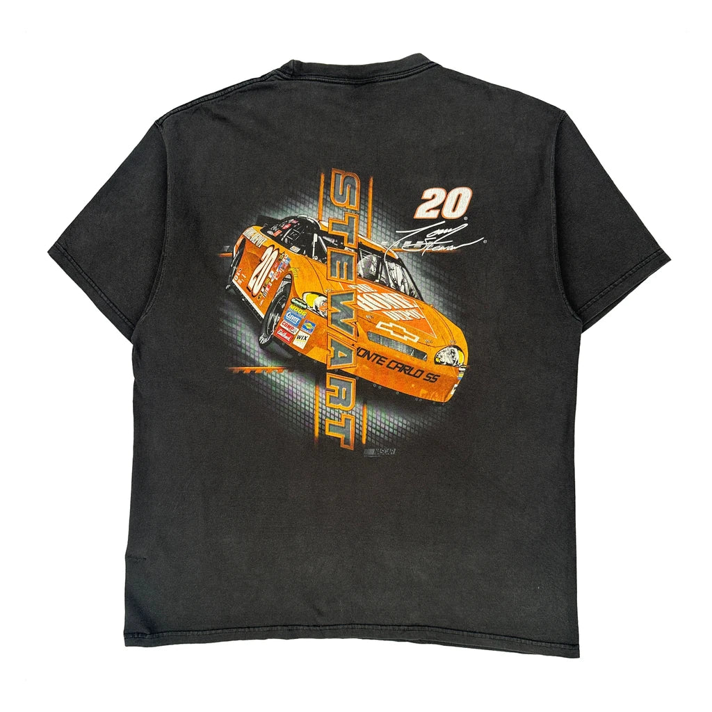 Stewart Chase Authentics Nascar T-Shirt - XL Black Cotton - Image 2