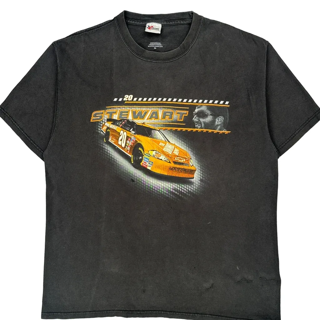 Stewart Chase Authentics Nascar T-Shirt - XL Black Cotton - Image 4
