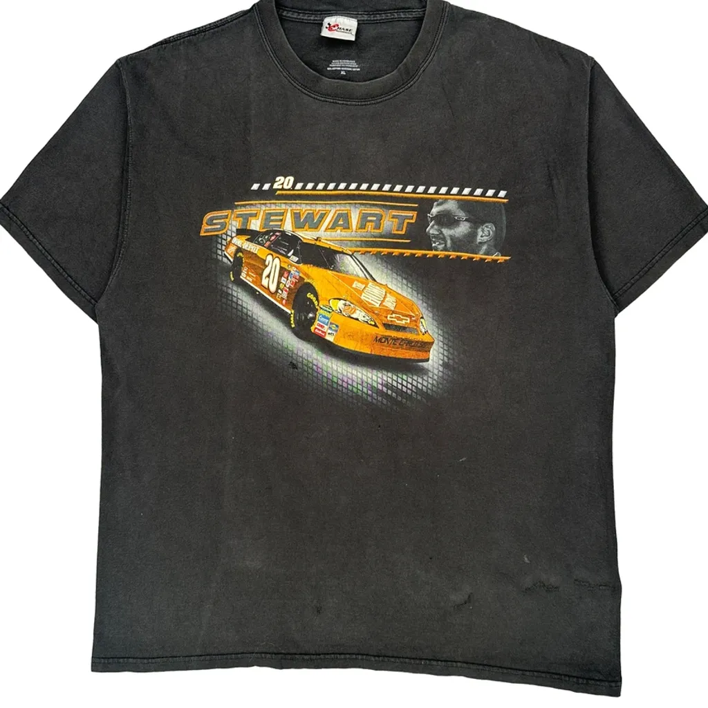 Stewart Chase Authentics Nascar T-Shirt - XL Black Cotton - Image 5
