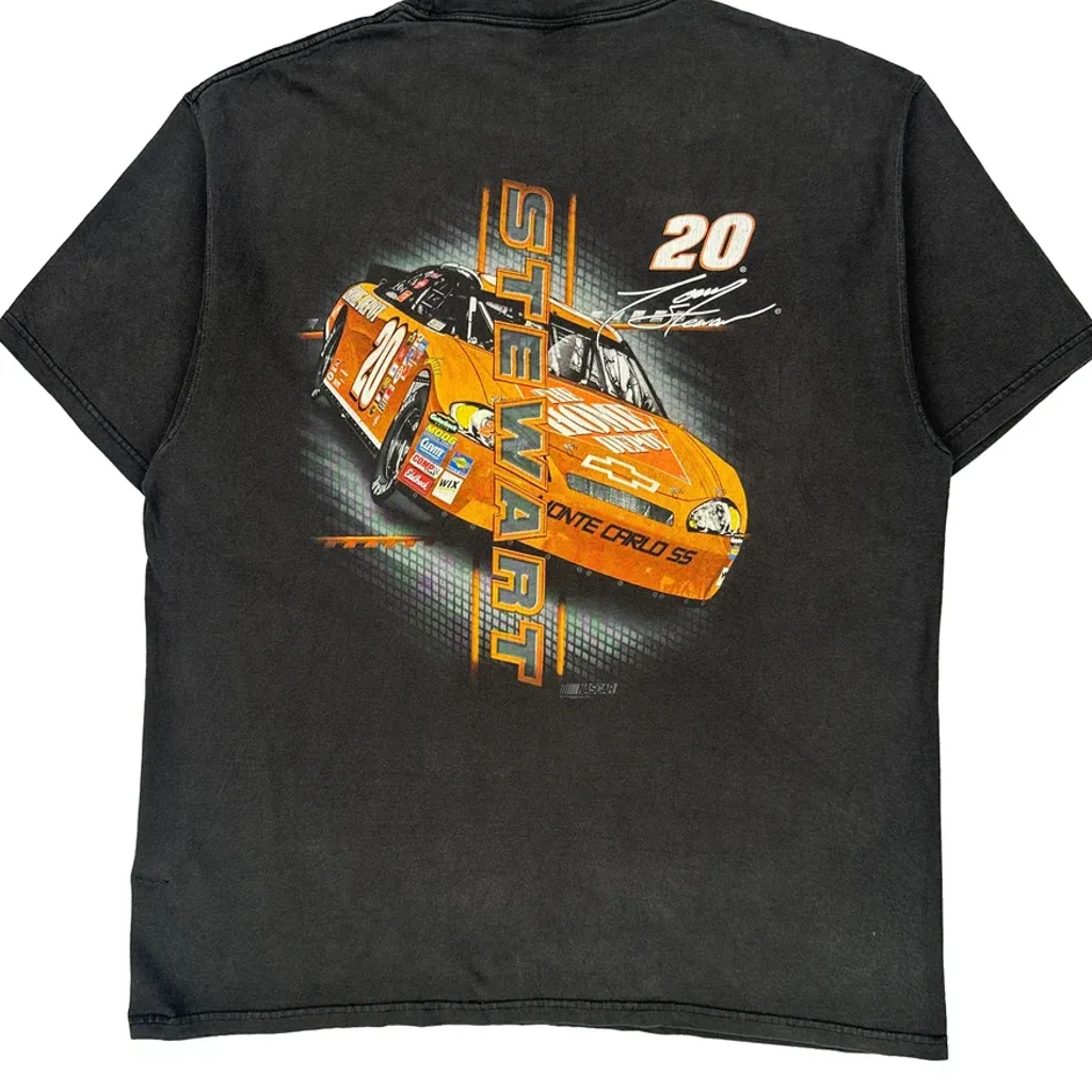 Stewart Chase Authentics Nascar T-Shirt - XL Black Cotton - Image 6