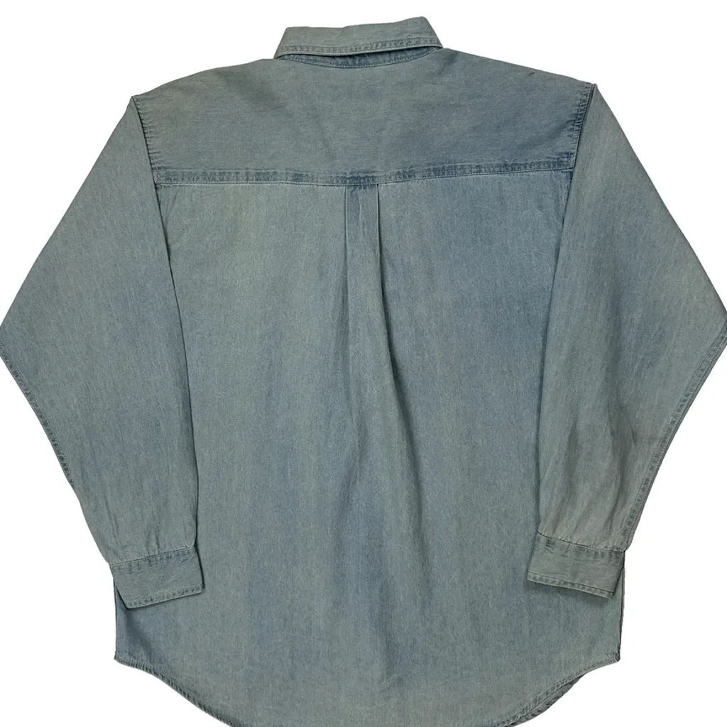 Stewart Winners Circle Nascar Denim Shirt - Medium Light Wash Cotton - Image 7