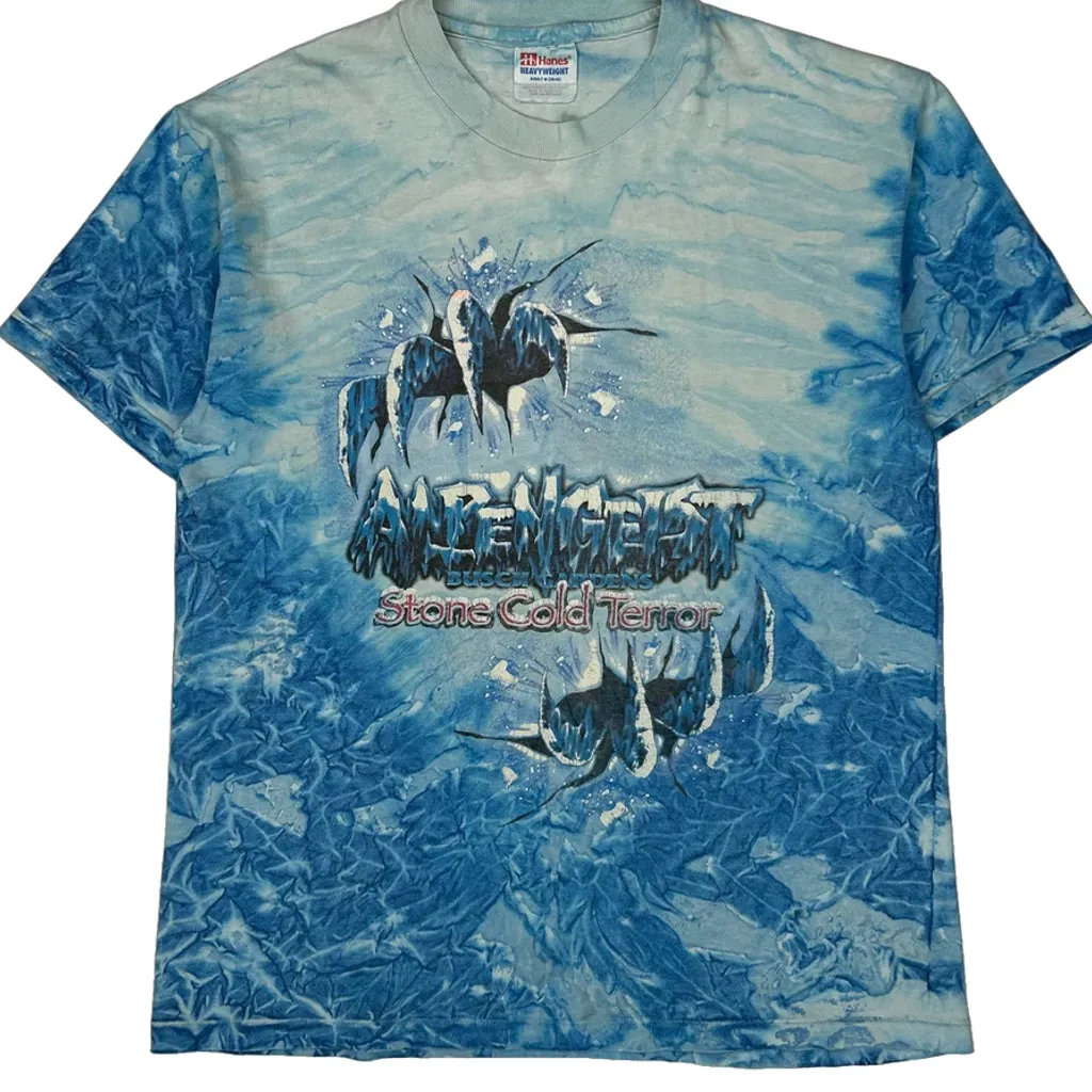 Stone Cold Terror Hanes Alpengeist T-Shirt - Medium Blue Cotton - Image 5