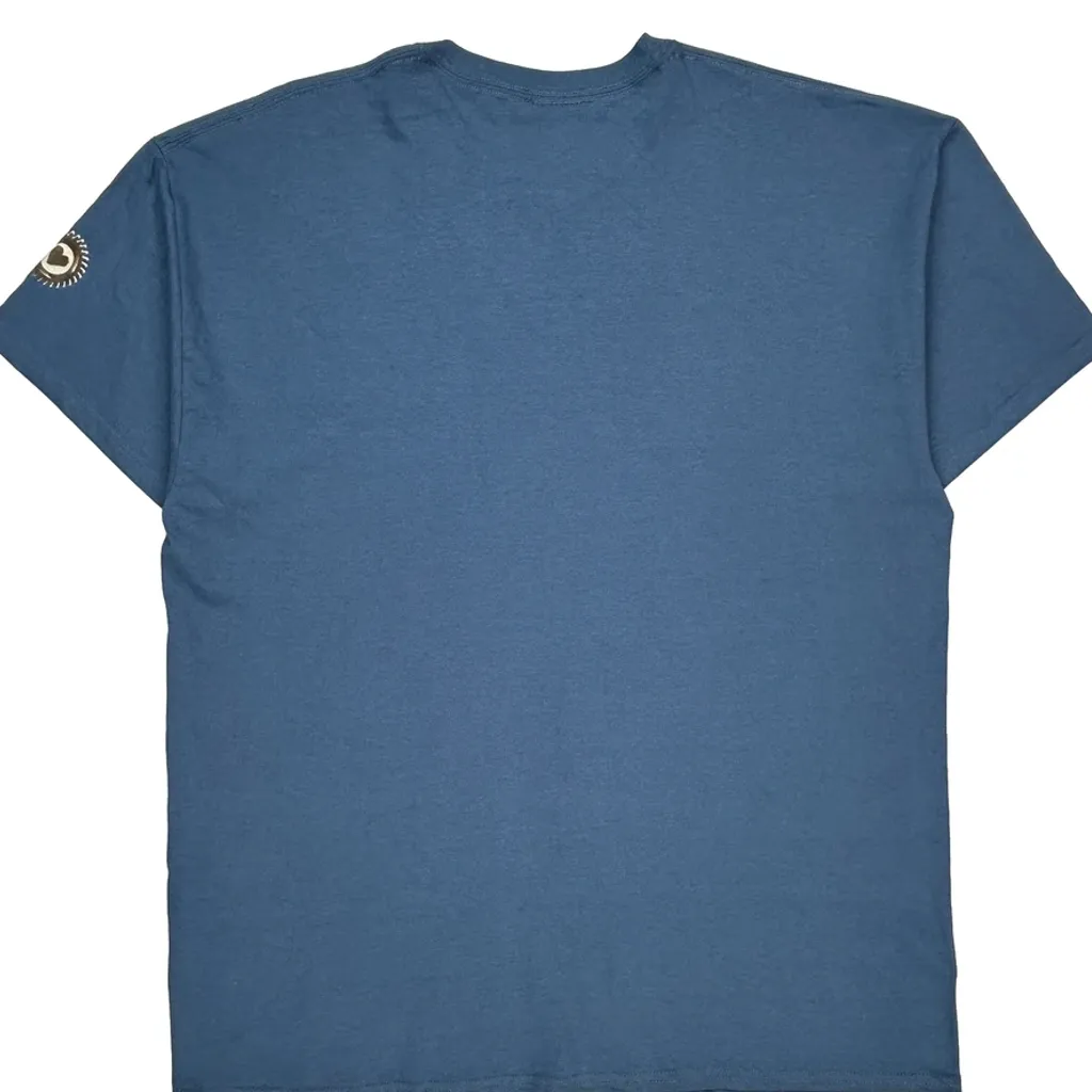 Strength Is Built Harley Davidson Graphic T-Shirt - XL Blue Cotton - Image 7