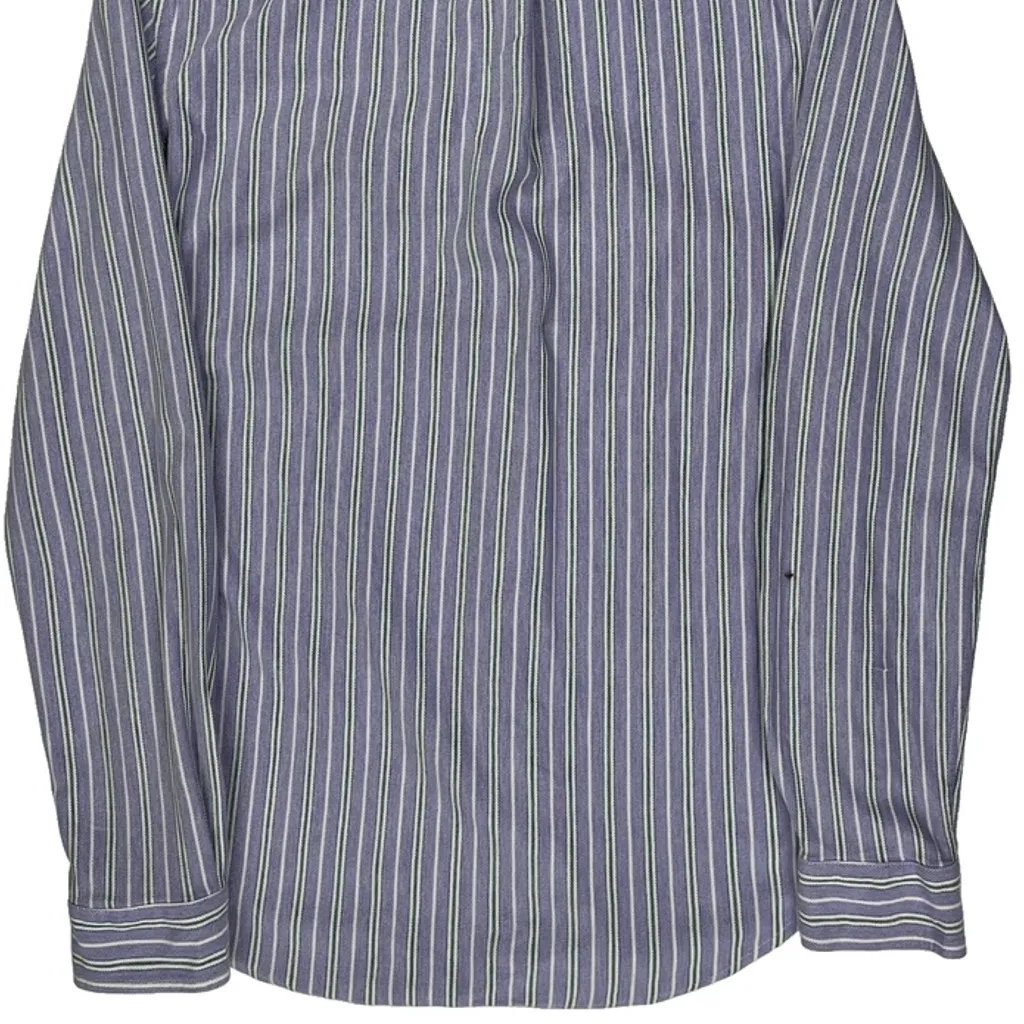 Striped Ralph Lauren Slim Fit Shirt - Medium Purple Cotton - Image 6