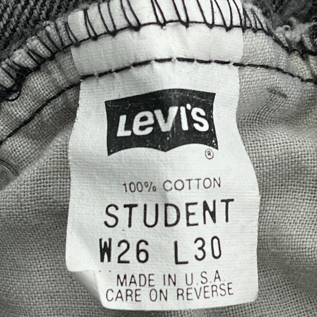 Student Levis Made In USA Jeans - 24W US 0 Gray Cotton - Image 6