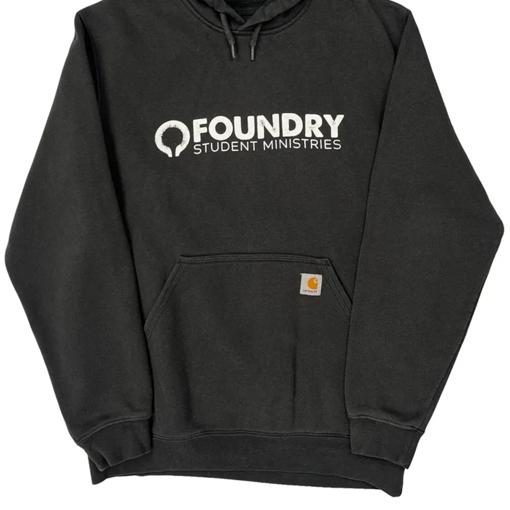 Student Ministries Carhartt Hoodie - Medium Black Cotton - Image 4