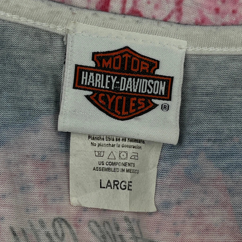 Sturgis 2014 Black Hills Rally Harley Davidson Graphic Vest - Large Pink Polyester - Image 3