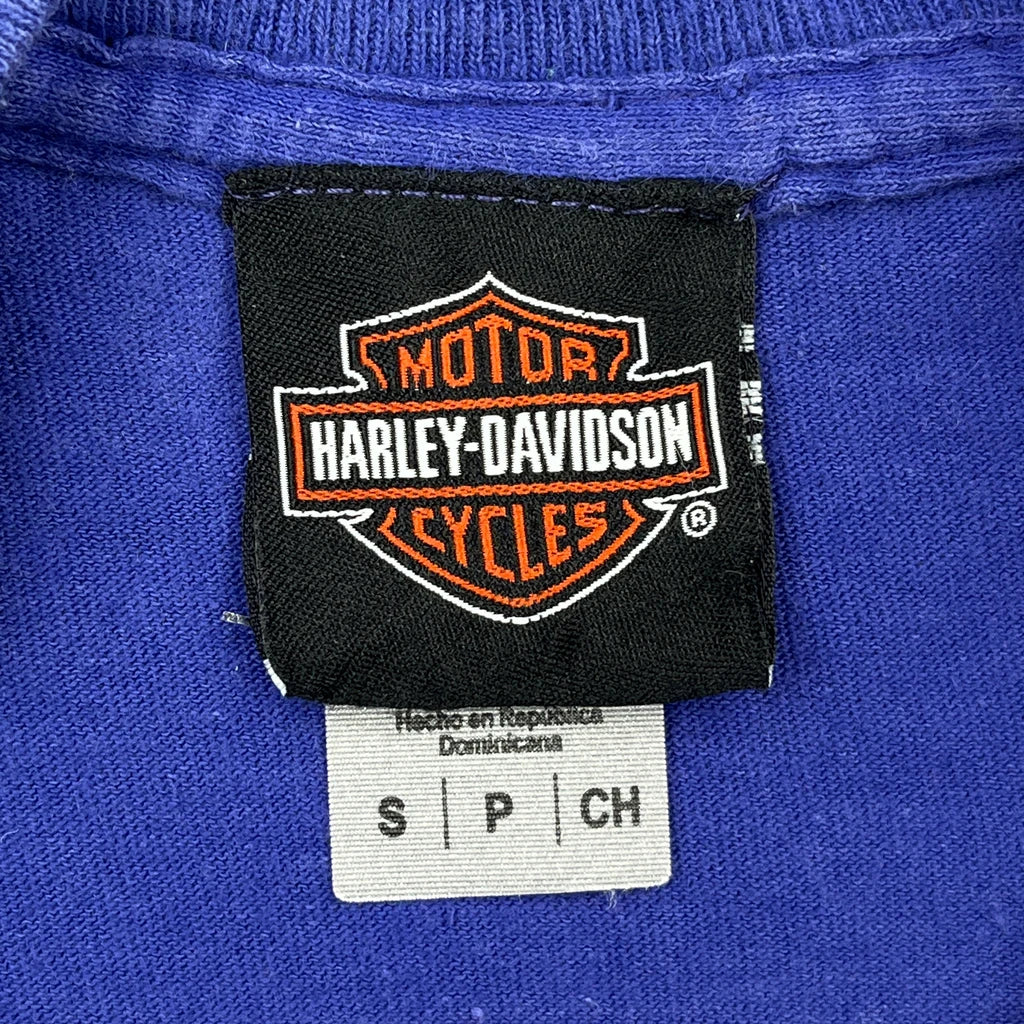 Sturgis Black Hills Rally 2022 Harley Davidson Graphic T-Shirt - Small Blue Cotton - Image 3