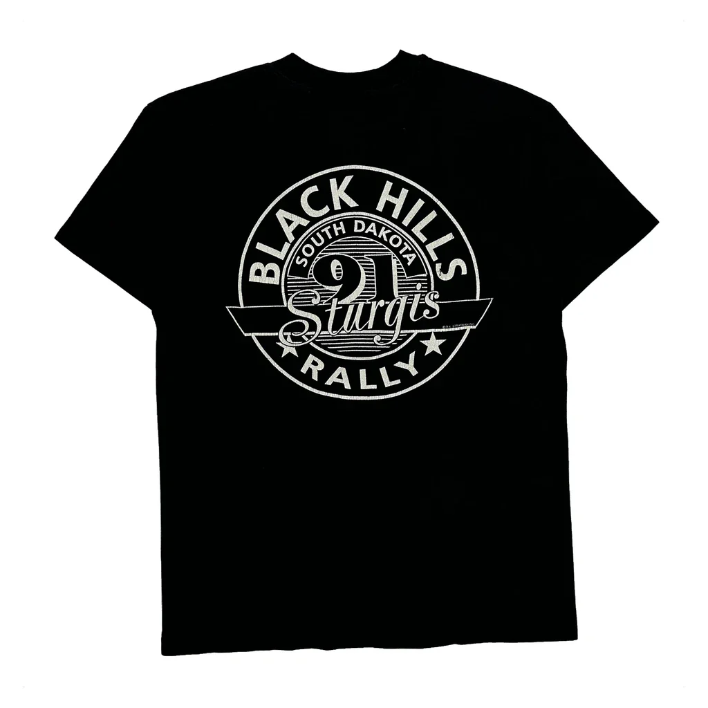 Sturgis Harley Davidson Graphic T-Shirt - Large Black Cotton - Image 2