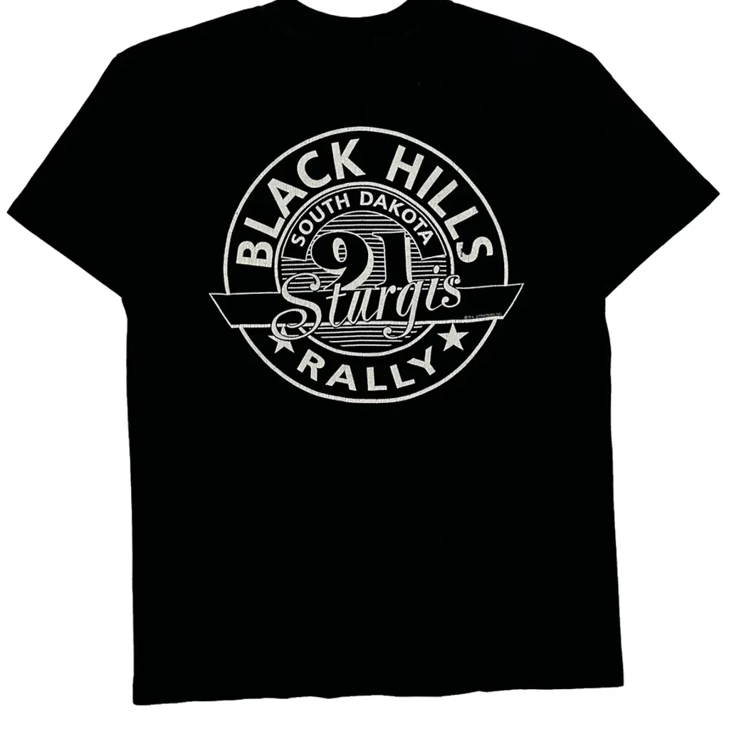 Sturgis Harley Davidson Graphic T-Shirt - Large Black Cotton - Image 6