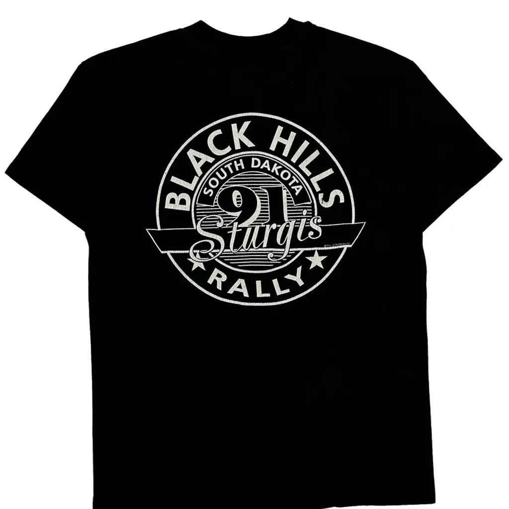 Sturgis Harley Davidson Graphic T-Shirt - Large Black Cotton - Image 7