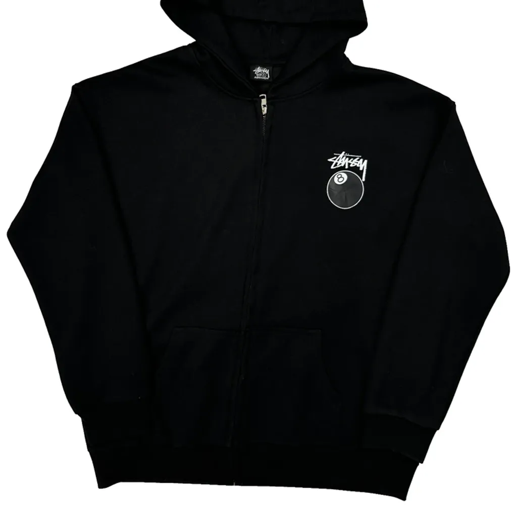 Stussy Graphic Hoodie - Small Black Cotton - Image 5