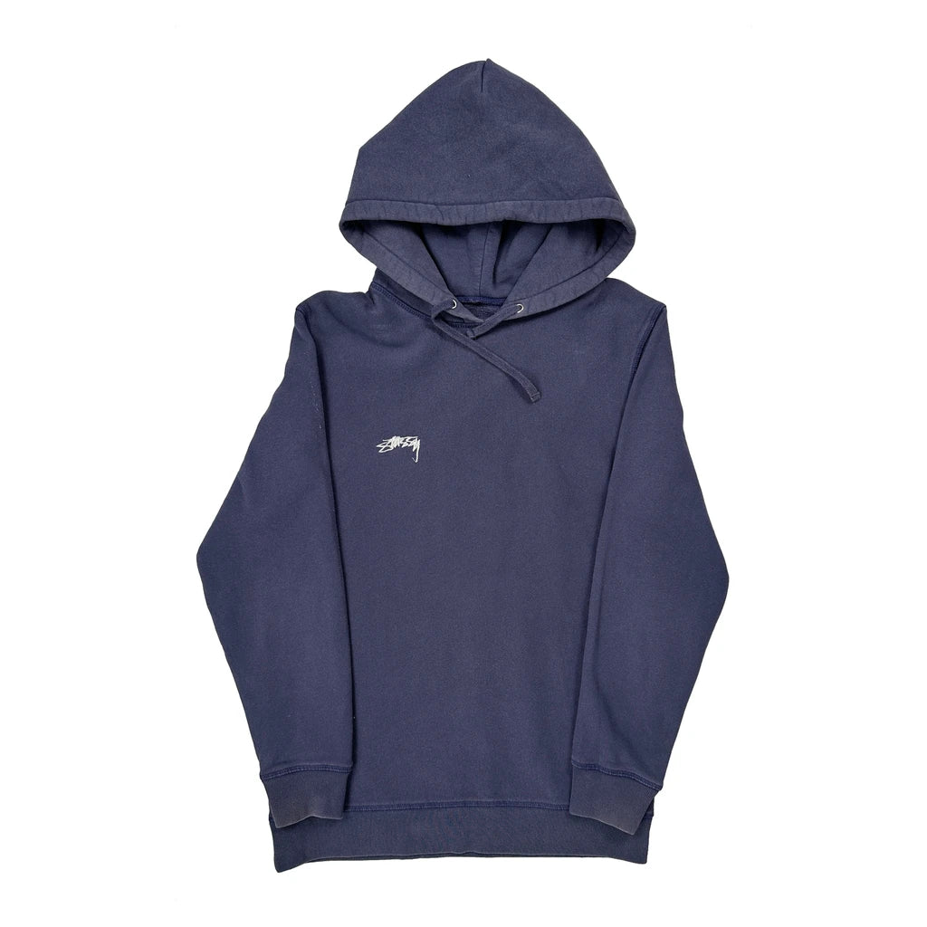 Stussy Hoodie - Medium Blue Cotton