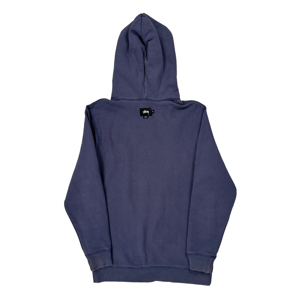 Stussy Hoodie - Medium Blue Cotton - Image 2