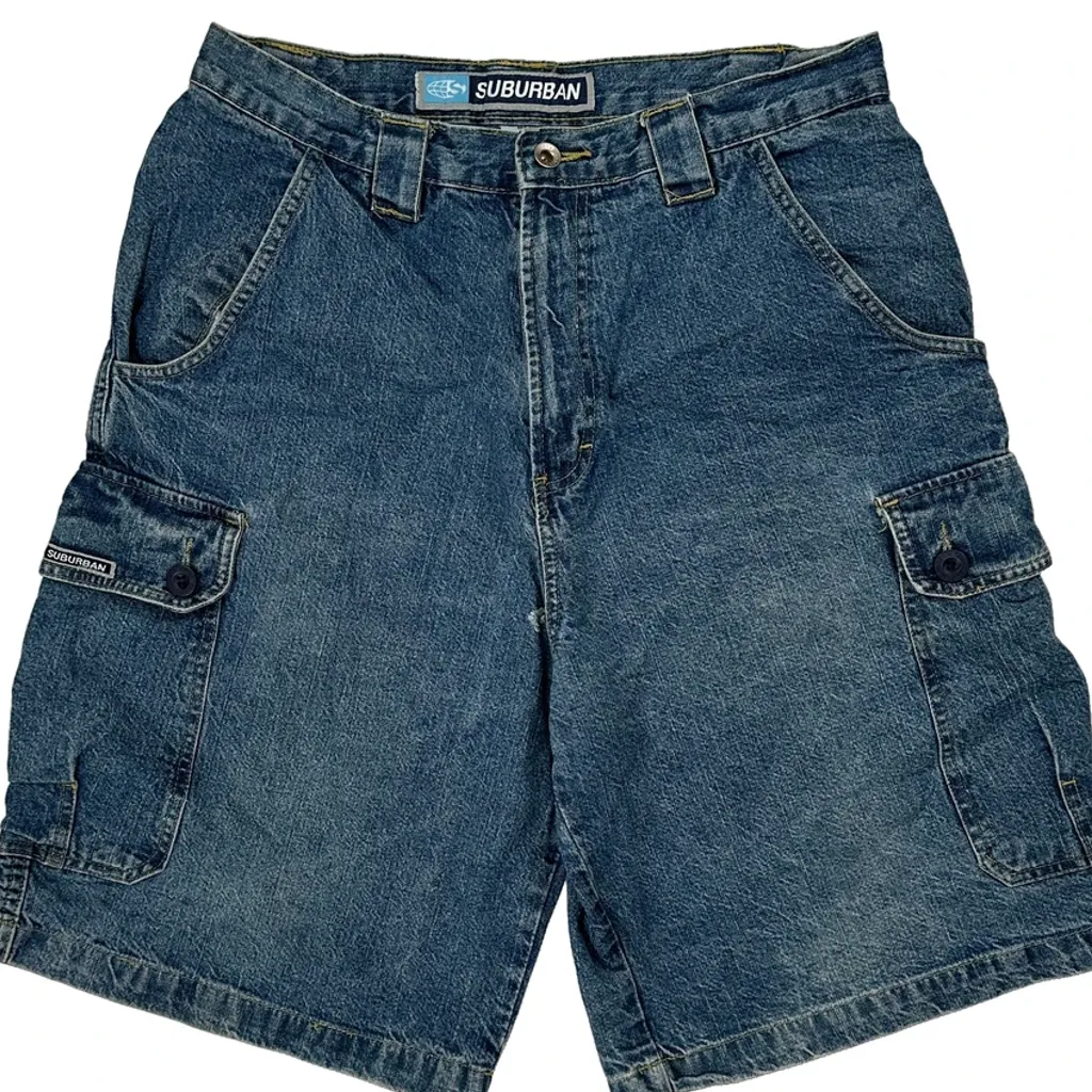 Suburban Cargo Shorts - 31W 10L Blue Denim - Image 10