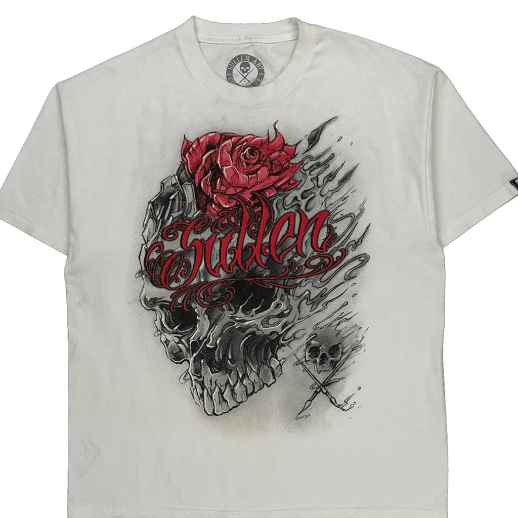 Sullen T-Shirt - XL White Cotton - Image 4