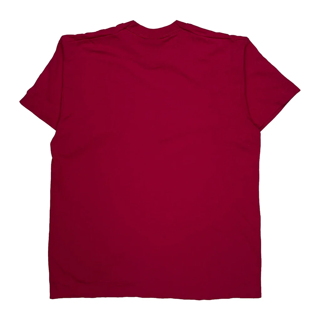 Summer Adventures Fruit Of The Loom Single Stitch T-Shirt - Large Red Cotton Blend - Image 2
