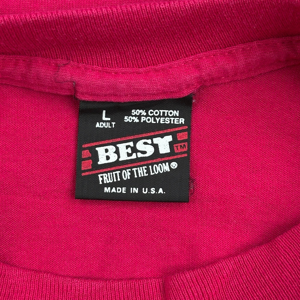 Summer Adventures Fruit Of The Loom Single Stitch T-Shirt - Large Red Cotton Blend - Image 3