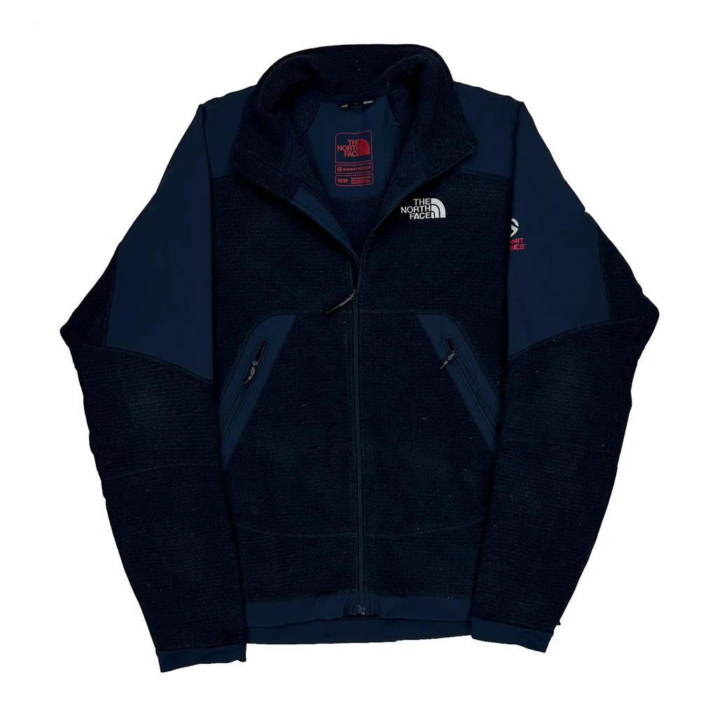 Summit Series The North Face Fleece Jacket - Medium Navy Polyester