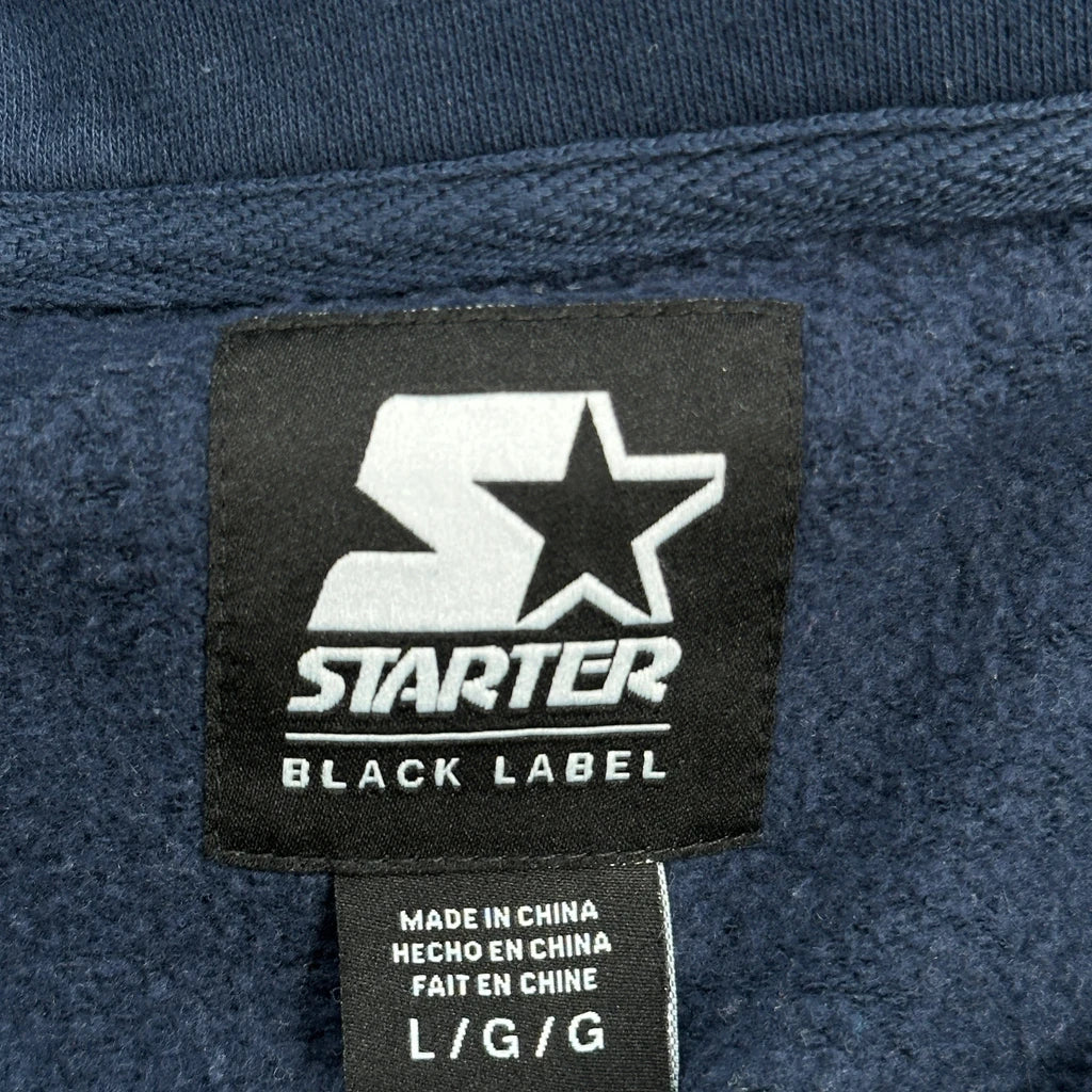 Super Bowl Lvii Starter Collared 1/4 Zip - Large Blue Cotton - Image 3