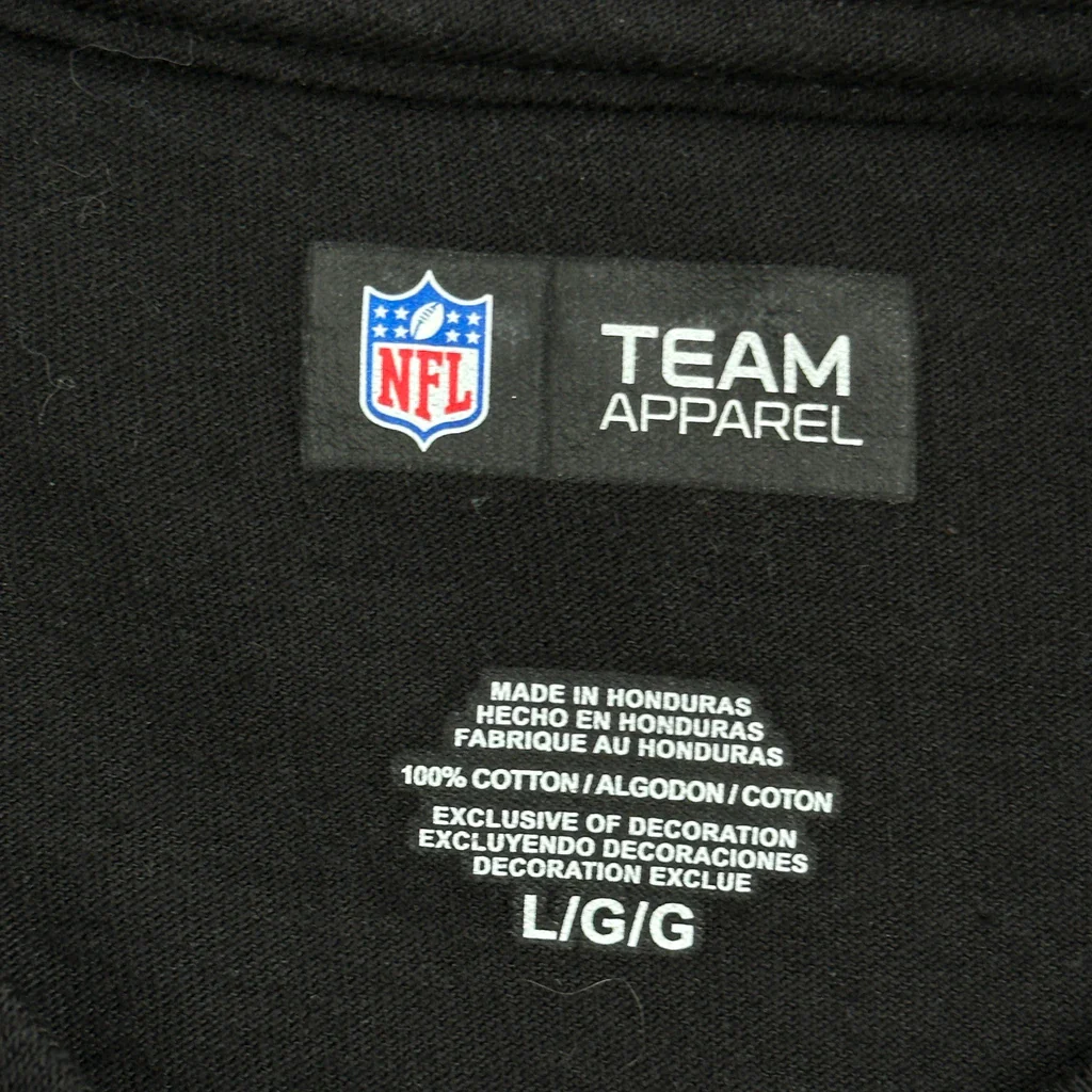 Super Bowl XLv Nfl Graphic T-Shirt - Large Black Cotton - Image 3