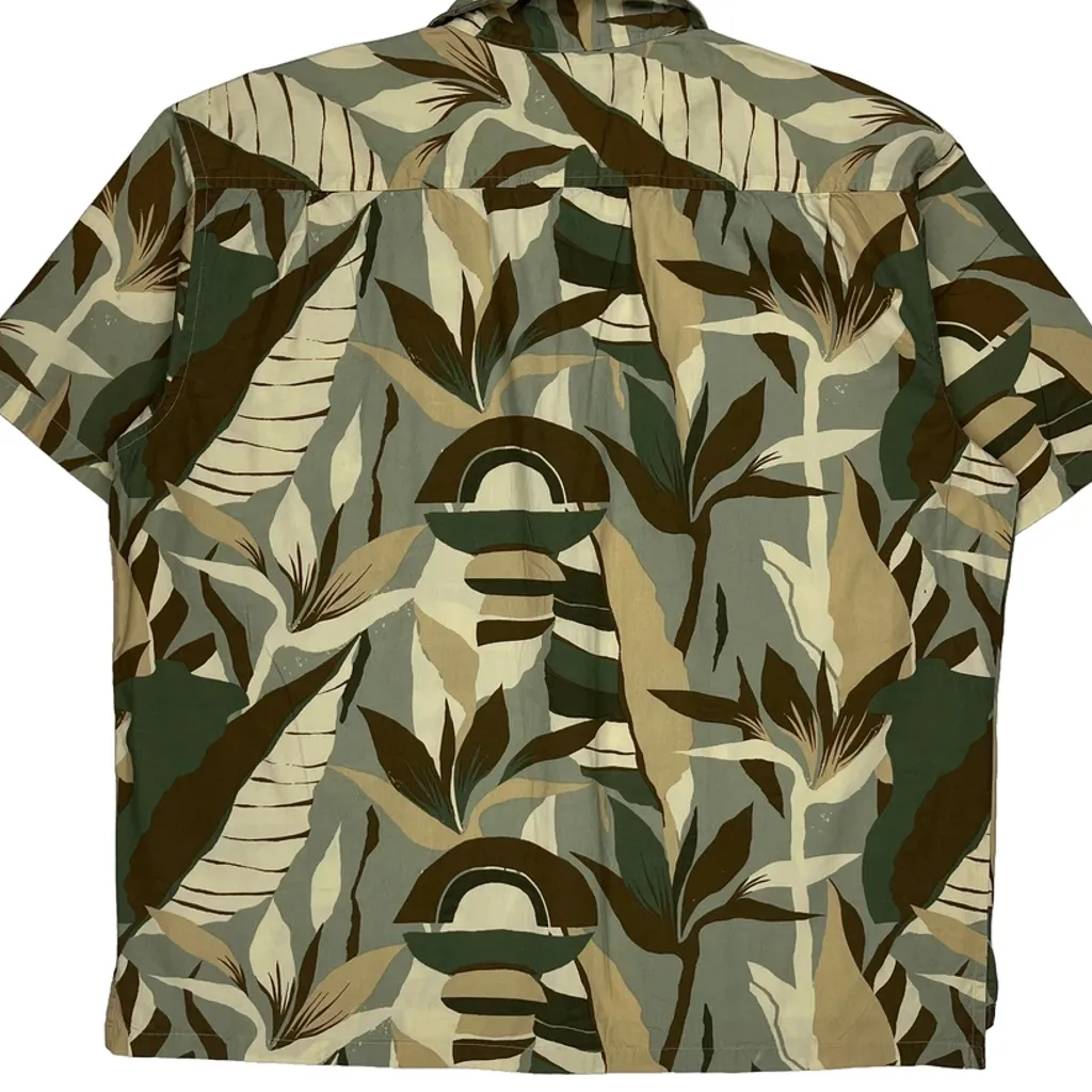 Super Masisve Hawaiian Shirt - XL Green Cotton - Image 7