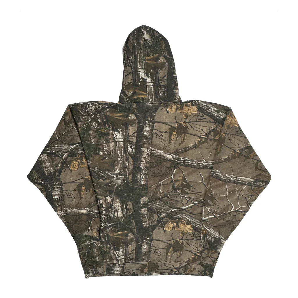 Super Steel Logo Russel Camo Hoodie - 2XL Camo Cotton Blend - Image 2