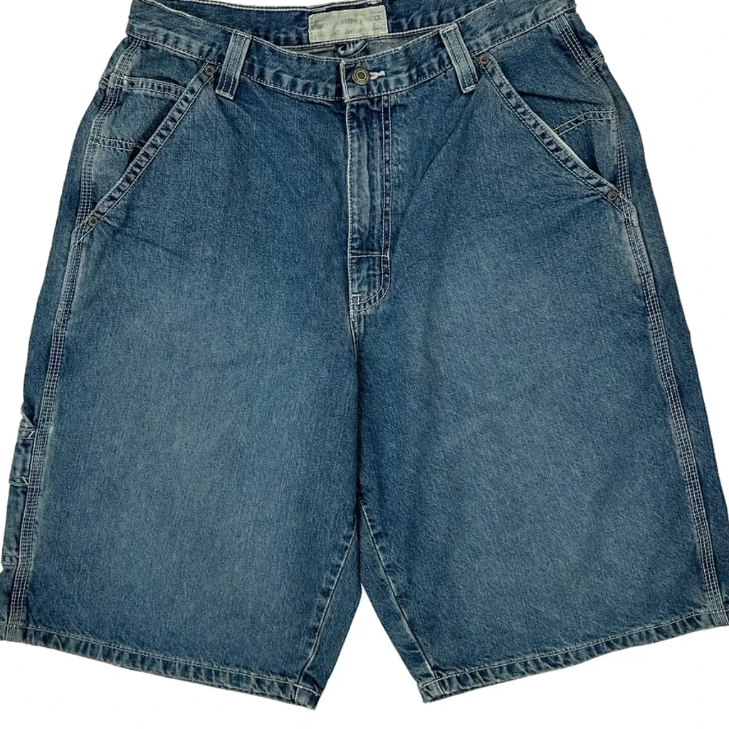 Supply Co. Denim Shorts - 30W 12L Blue Denim - Image 9