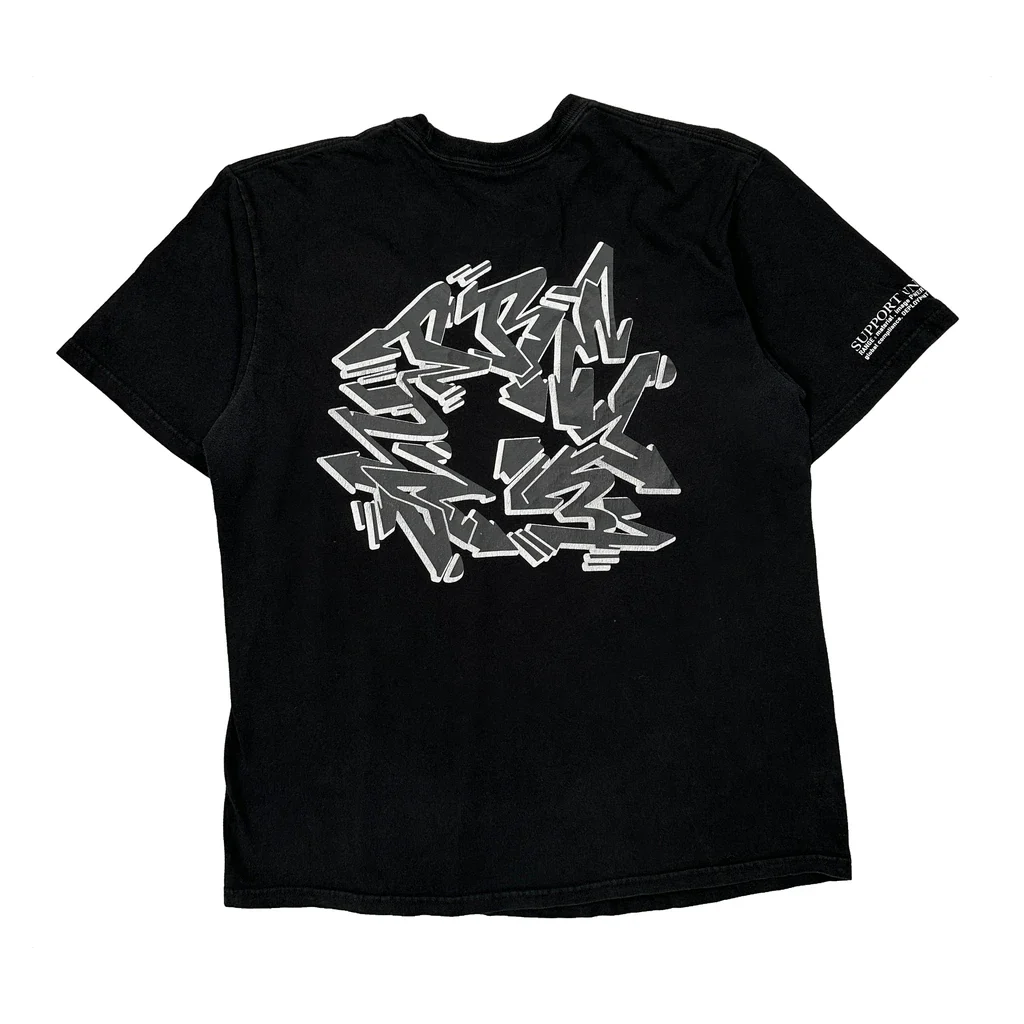Support Unit Supreme Graphic T-Shirt - Large Black Cotton - Image 2