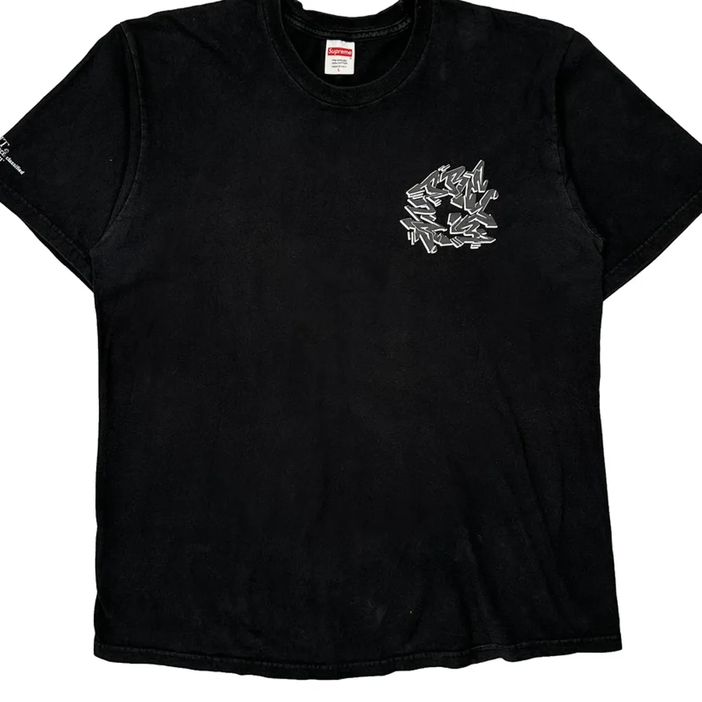 Support Unit Supreme Graphic T-Shirt - Large Black Cotton - Image 4